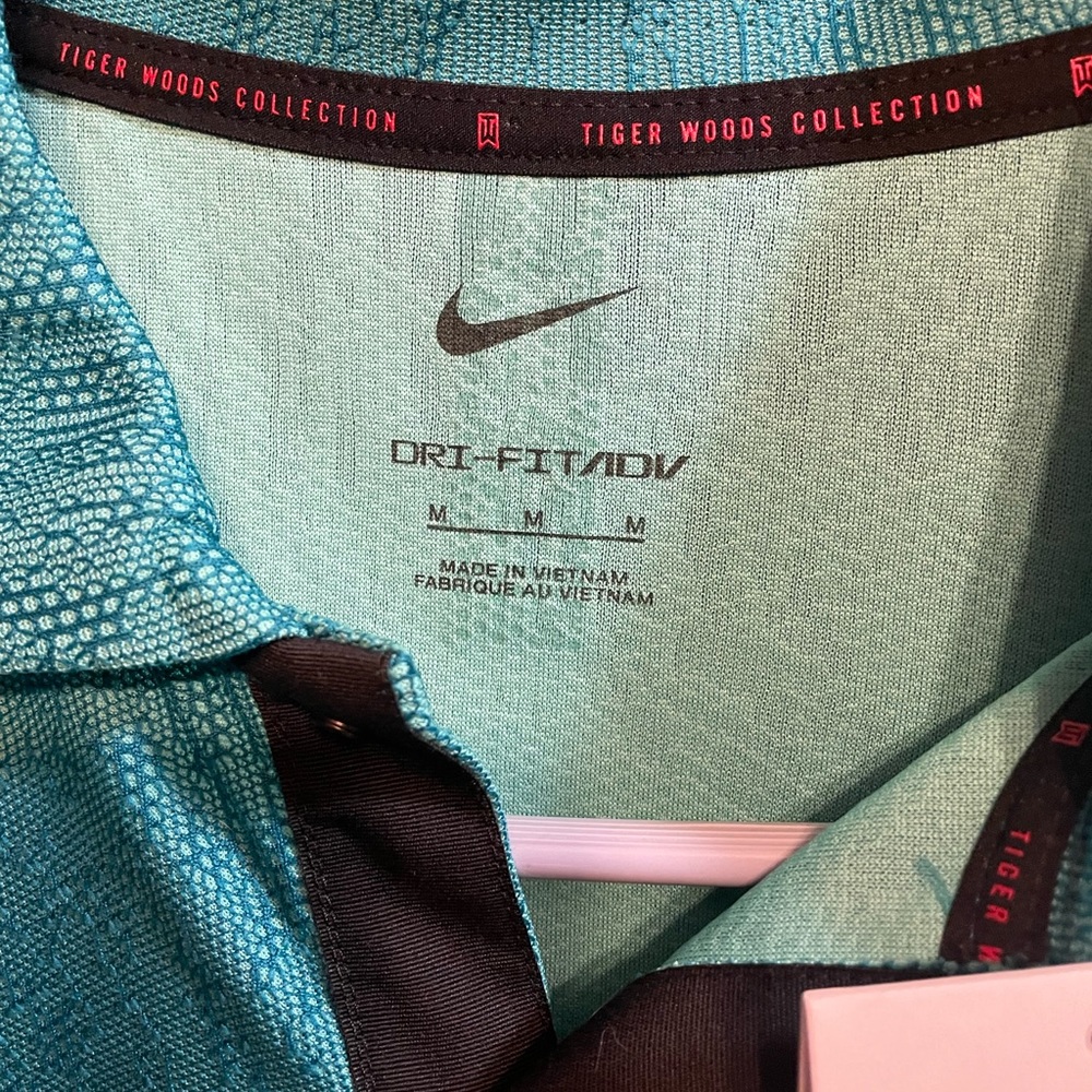 Nike Dri-FIT ADV TW Tiger Woods Golf Polo Shirt - Teal